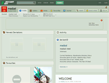 Tablet Screenshot of madzal.deviantart.com