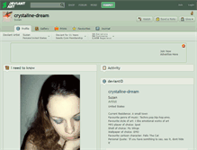 Tablet Screenshot of crystaline-dream.deviantart.com