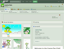 Tablet Screenshot of cosmo-fans.deviantart.com