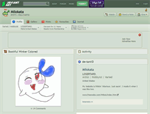 Tablet Screenshot of milokata.deviantart.com