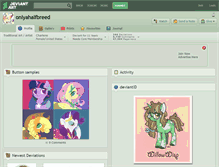 Tablet Screenshot of onlyahalfbreed.deviantart.com