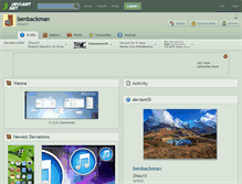 Tablet Screenshot of benbackman.deviantart.com