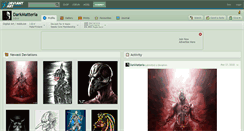 Desktop Screenshot of darkmatteria.deviantart.com