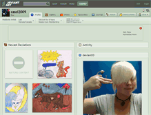 Tablet Screenshot of cassi2009.deviantart.com