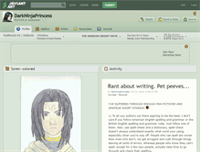 Tablet Screenshot of darkninjaprincess.deviantart.com