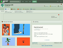 Tablet Screenshot of ninjaman109.deviantart.com
