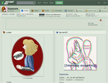 Tablet Screenshot of kzyocura.deviantart.com