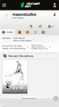 Mobile Screenshot of masonstudios.deviantart.com