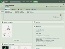 Tablet Screenshot of masonstudios.deviantart.com