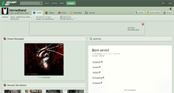 Desktop Screenshot of hornedhand.deviantart.com