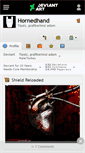 Mobile Screenshot of hornedhand.deviantart.com