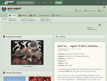 Tablet Screenshot of gato-yagami.deviantart.com