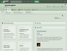 Tablet Screenshot of jynnxies-games.deviantart.com