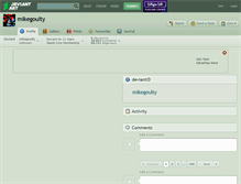 Tablet Screenshot of mikegoulty.deviantart.com