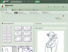 Tablet Screenshot of isitlunchyet.deviantart.com