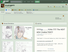 Tablet Screenshot of greyknight93.deviantart.com