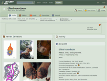 Tablet Screenshot of dhimi-von-doom.deviantart.com