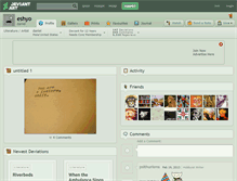 Tablet Screenshot of eshyo.deviantart.com
