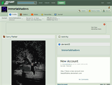 Tablet Screenshot of immortalshadows.deviantart.com