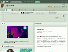 Tablet Screenshot of dragonfyrfly.deviantart.com