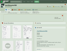 Tablet Screenshot of cheriblosomchibi.deviantart.com