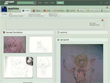 Tablet Screenshot of deathhh6.deviantart.com