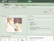 Tablet Screenshot of mokuren.deviantart.com