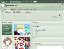 Tablet Screenshot of honey-sempai--len.deviantart.com