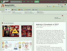 Tablet Screenshot of bunny333501.deviantart.com