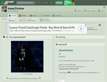 Tablet Screenshot of alessatrickster.deviantart.com