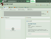 Tablet Screenshot of moonlight-seraph.deviantart.com