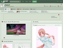 Tablet Screenshot of cheeryy.deviantart.com