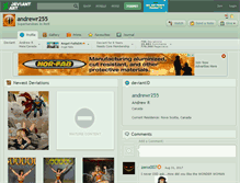 Tablet Screenshot of andrewr255.deviantart.com