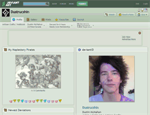 Tablet Screenshot of dustrucshin.deviantart.com