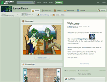 Tablet Screenshot of lamorafans.deviantart.com