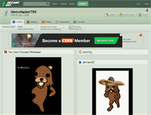 Tablet Screenshot of meowmaster789.deviantart.com