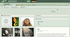 Desktop Screenshot of love-artist.deviantart.com