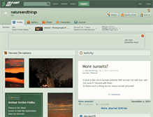 Tablet Screenshot of natureandthings.deviantart.com