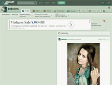 Tablet Screenshot of bebelens.deviantart.com