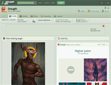 Tablet Screenshot of draugth.deviantart.com