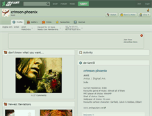 Tablet Screenshot of crimson-phoenix.deviantart.com