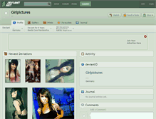 Tablet Screenshot of girlpictures.deviantart.com