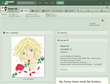 Tablet Screenshot of lunar-tic.deviantart.com