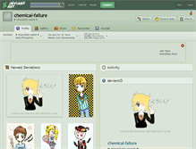 Tablet Screenshot of chemical-failure.deviantart.com
