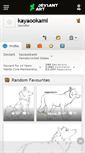 Mobile Screenshot of kayaookami.deviantart.com