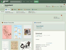 Tablet Screenshot of kayaookami.deviantart.com