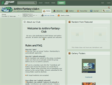 Tablet Screenshot of anthro-fantasy-club.deviantart.com