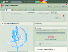 Tablet Screenshot of hismoonlighthime.deviantart.com