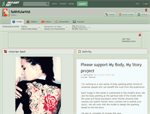 Tablet Screenshot of faithfulartist.deviantart.com