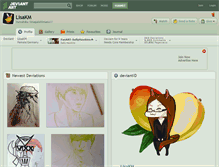 Tablet Screenshot of lisakm.deviantart.com